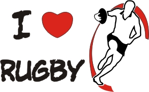 Mug  I love Rugby