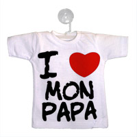 Mini tee shirt I love mon Papa