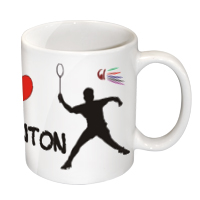 Mug  I love Badminton
