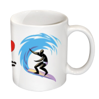 Mug  I love Surf