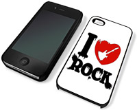 Coque Iphone 4 et 4S I love rock