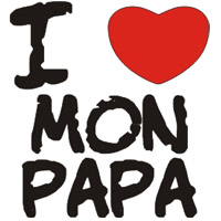 Chaussons  I love mon Papa