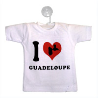 Mini tee shirt I love Guadeloupe
