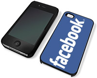 Coque  Iphone 4 et 4S Facebook