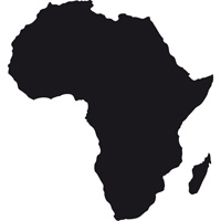 Sticker Carte  Afrique