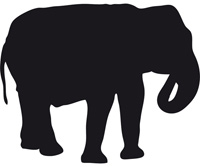 Sticker  Elephant