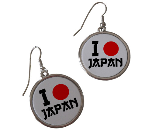 Boucles d'oreilles I Love Japan