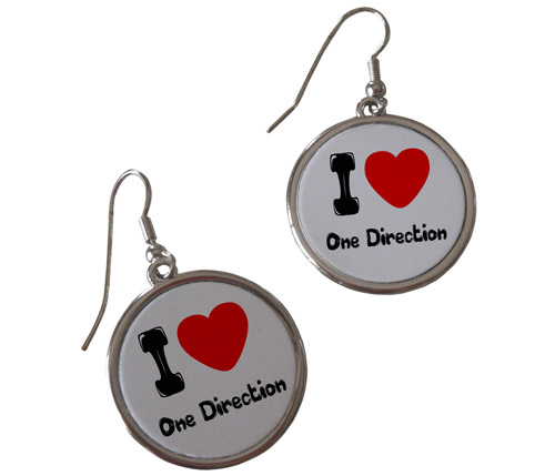 Boucles d'oreilles I Love One Direction