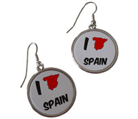 Boucles d'oreilles I Love Spain
