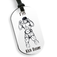 Plaque GI  " I'm Kick Boxer "