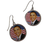 Boucles d'oreilles Obama