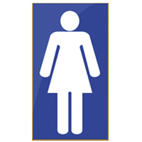 Plaque toilette femme