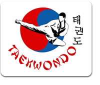 Tapis de souris Taekwondo
