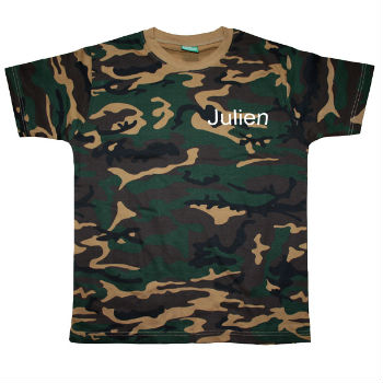 Tee shirt camouflage