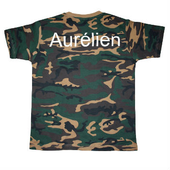 Tee shirt camouflage