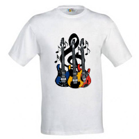 Tee-shirt  Logo guitares