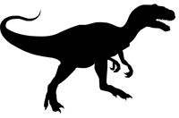 Sticker  Tyranosaure